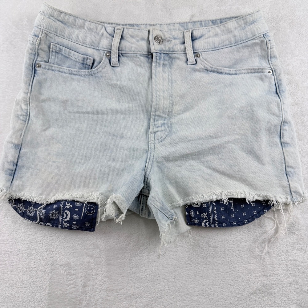 Old Navy Denim Shorts Light Wash Raw Hem Size‎ 12